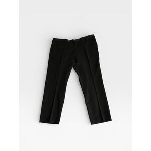 Pronto Uomo Platinum 42x30 Black Suit Trousers Wool Men Dress Pants Prom Wedding